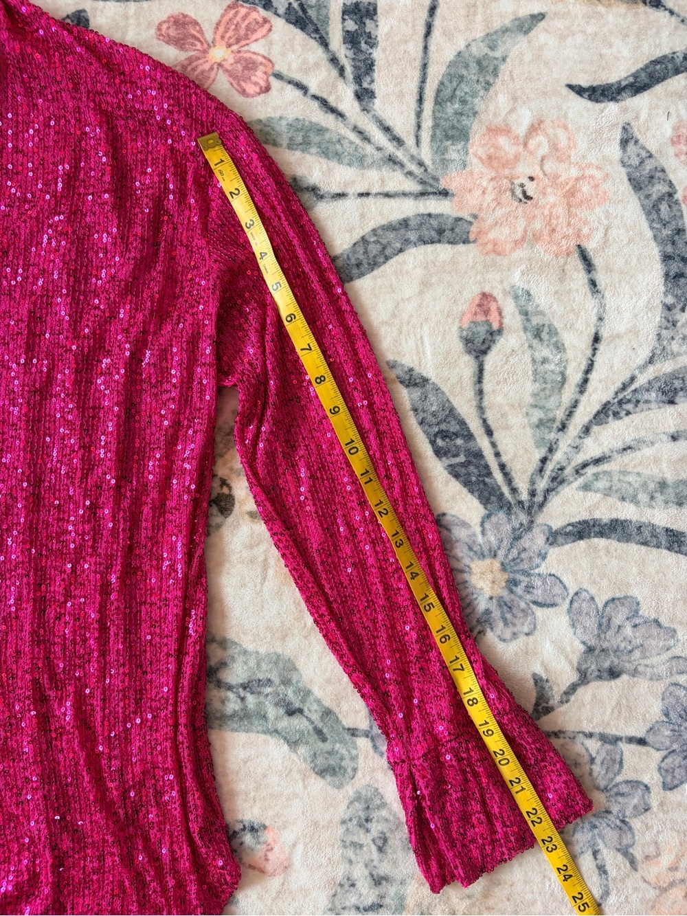 Fashion Nova Hot Pink Sparkle 3-Piece Pantsuit Set - Picture 6 of 12